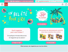 Tablet Screenshot of milan-jeunesse.com